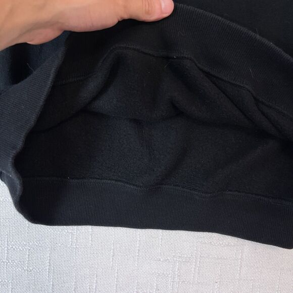 90s Fila Embroidered Spell Out Logo Crewneck Sweatshirt Boxy XL* Vtg Black USA - Picture 7 of 7